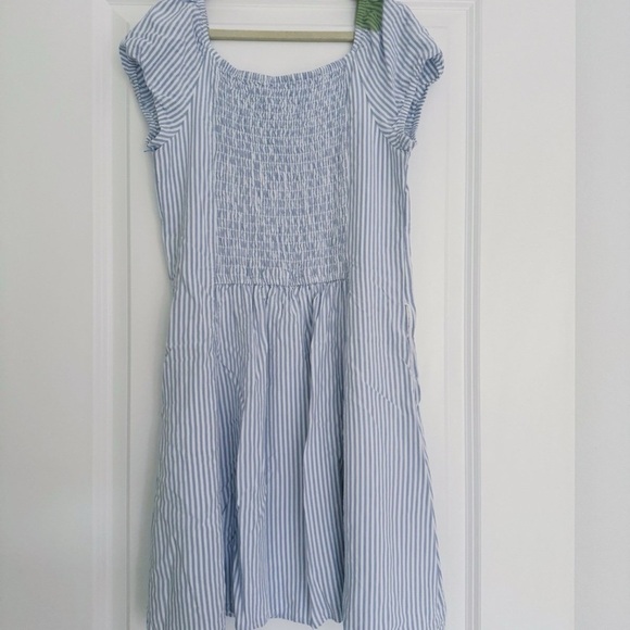 Abercrombie Kids girls stripe summer sun dress swim cover size 15 16 - Picture 2 of 3